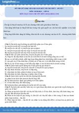 Đề thi giữa học kì 2 Sinh 10 Kết nối tri thức - Đề số 7